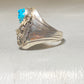 Navajo ring turquoise sterling silver band women men