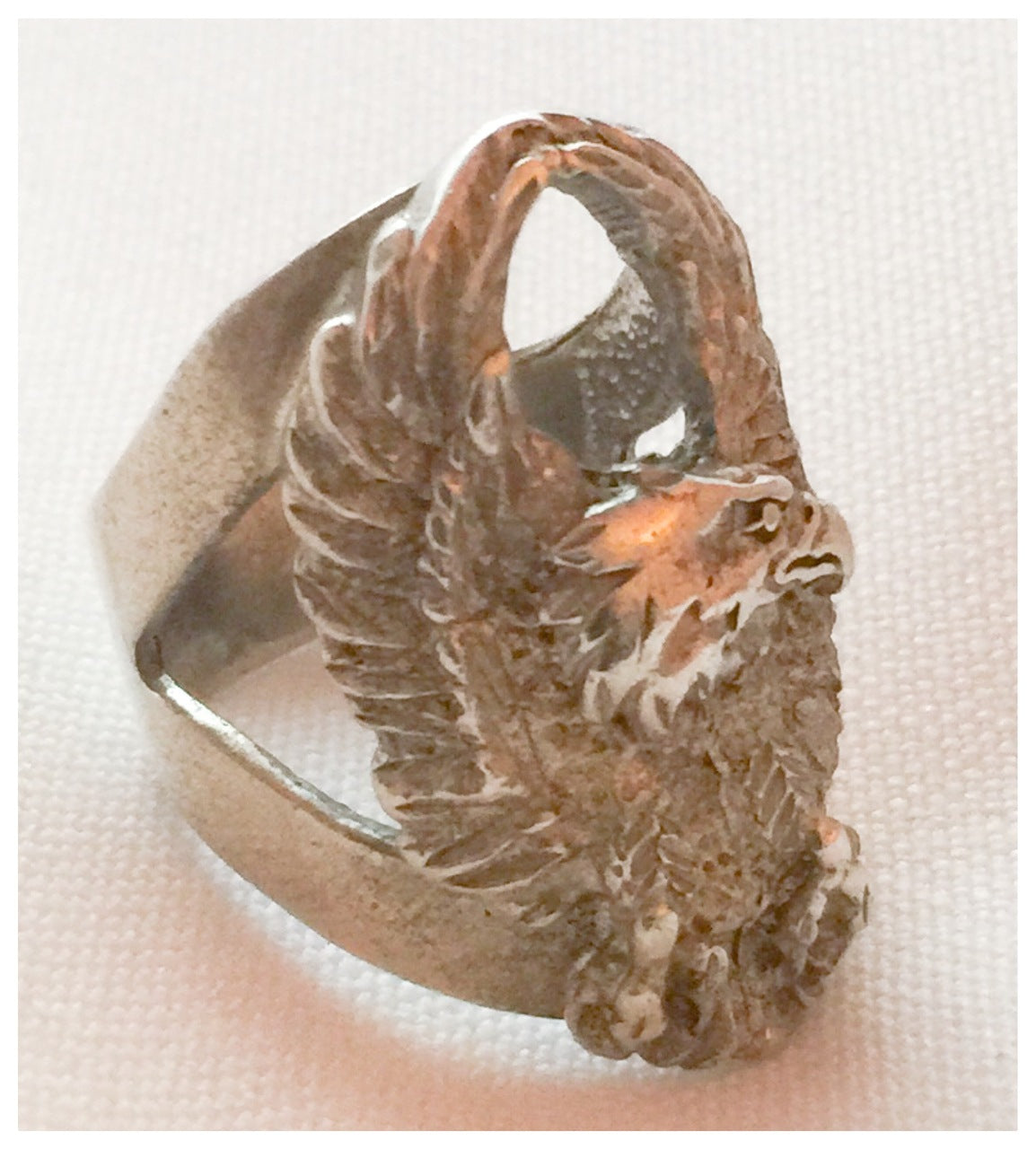 Vintage Sterling Silver Eagle RIng Size 8 By Ott