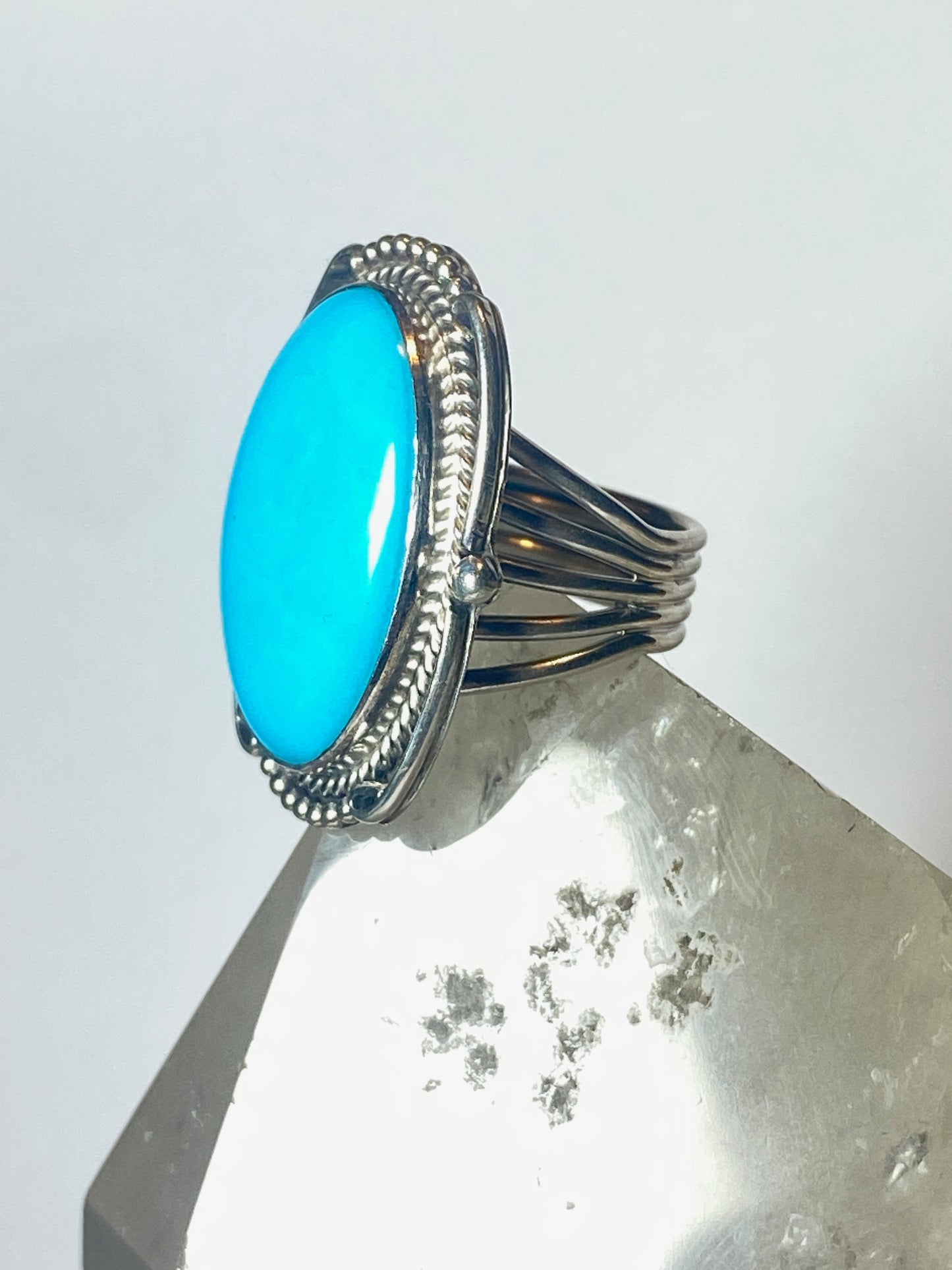 Turquoise ring Calladitto Navajo sterling silver women girls