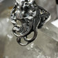 Lady Face ring size 7.75 Art Deco sterling silver women