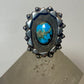 Turquoise ring Navajo big southwest sterling silver women