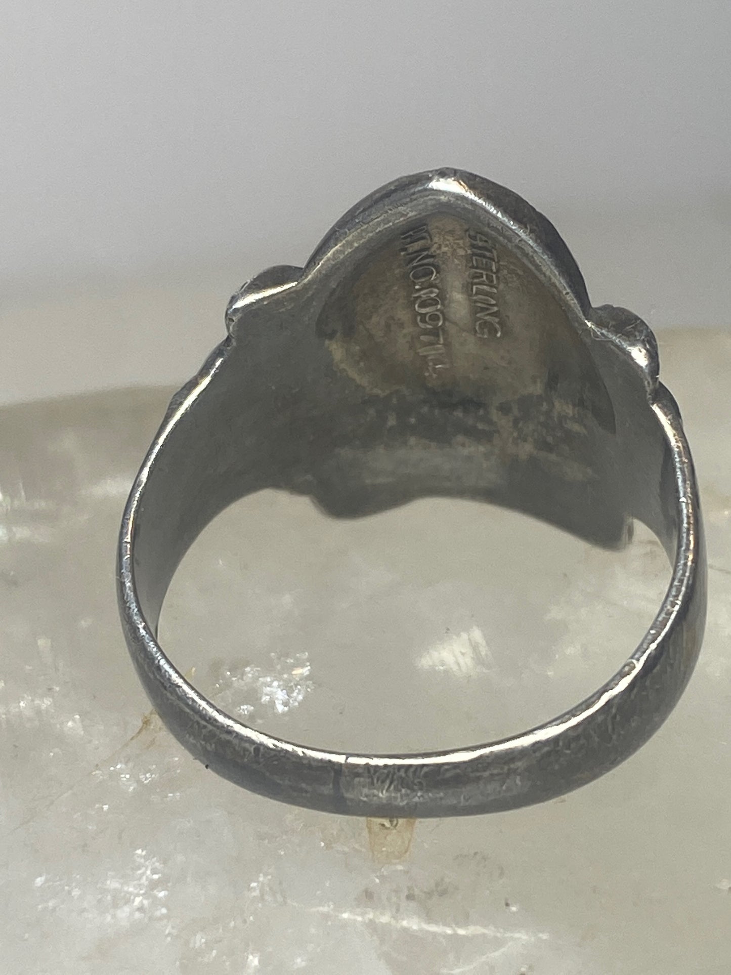 1938 Liberty Democracy Ring size 9.75 Samuel Jaffe Patent sterling silver