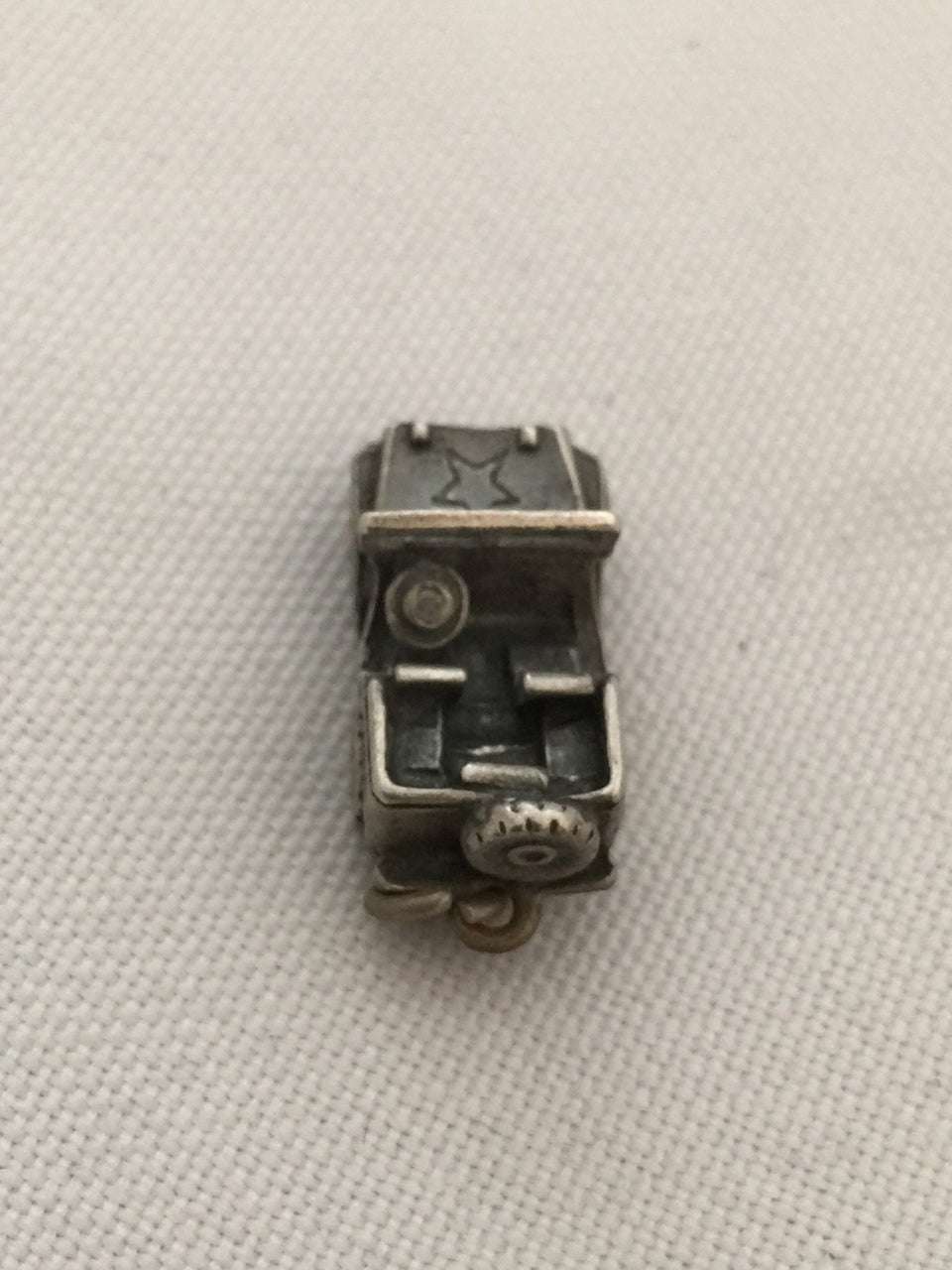 Vintage Sterling Silver Jeep Charm from the 1940's