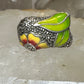 Flower ring size 8.75 floral marcasites  band sterling silver  women