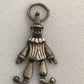 Vintage Sterling Silver Moving Clown or Court Jester Charm or Small Pendant