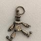 Vintage Sterling Silver Moving Clown or Court Jester Charm or Small Pendant