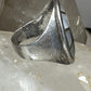 Herringbone ring Zuni turquoise MOP size 10.75 sterling silver women men