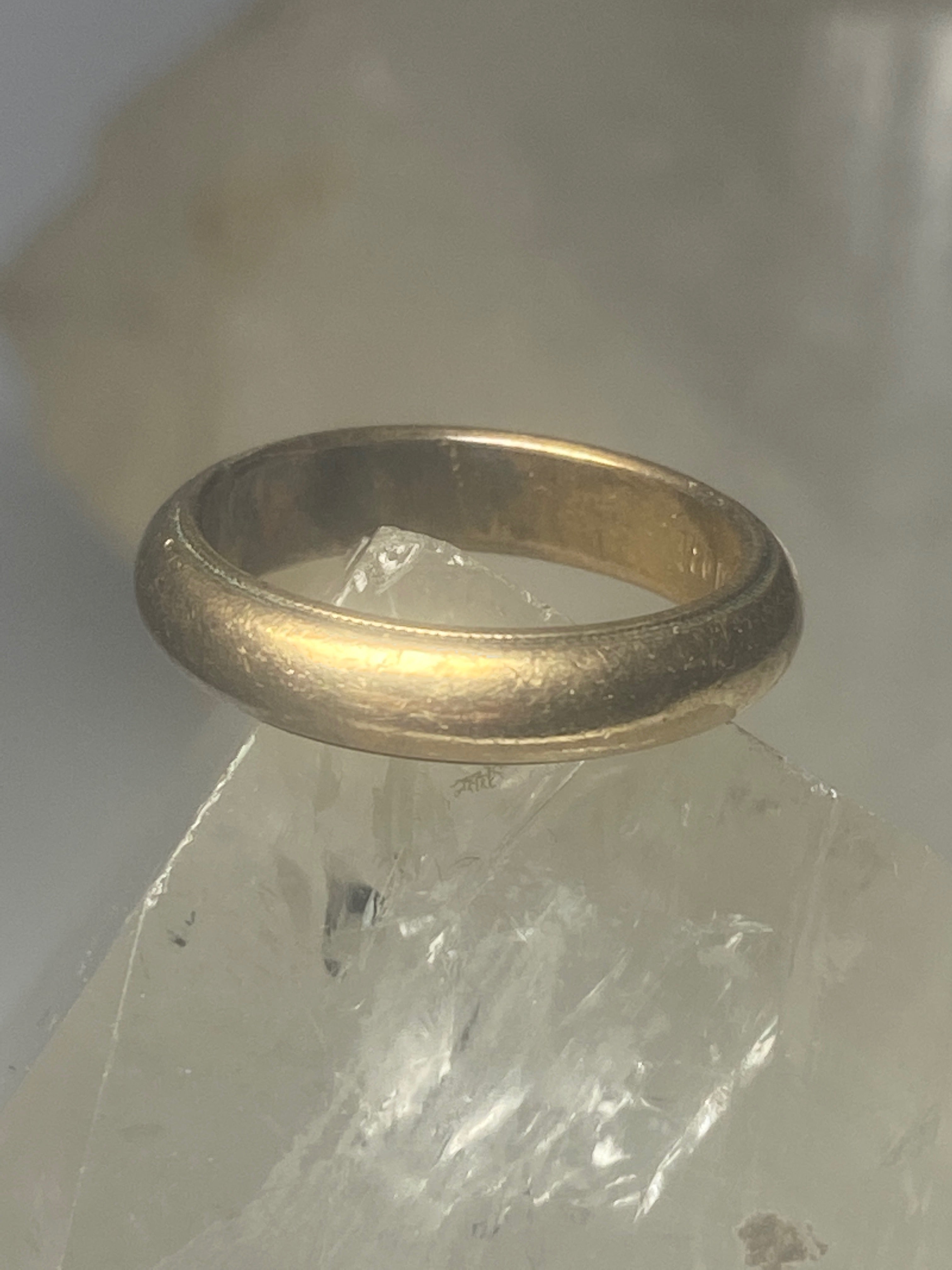Wedding ring 1 20 10K gold filled band women girls SpiritbeadNW