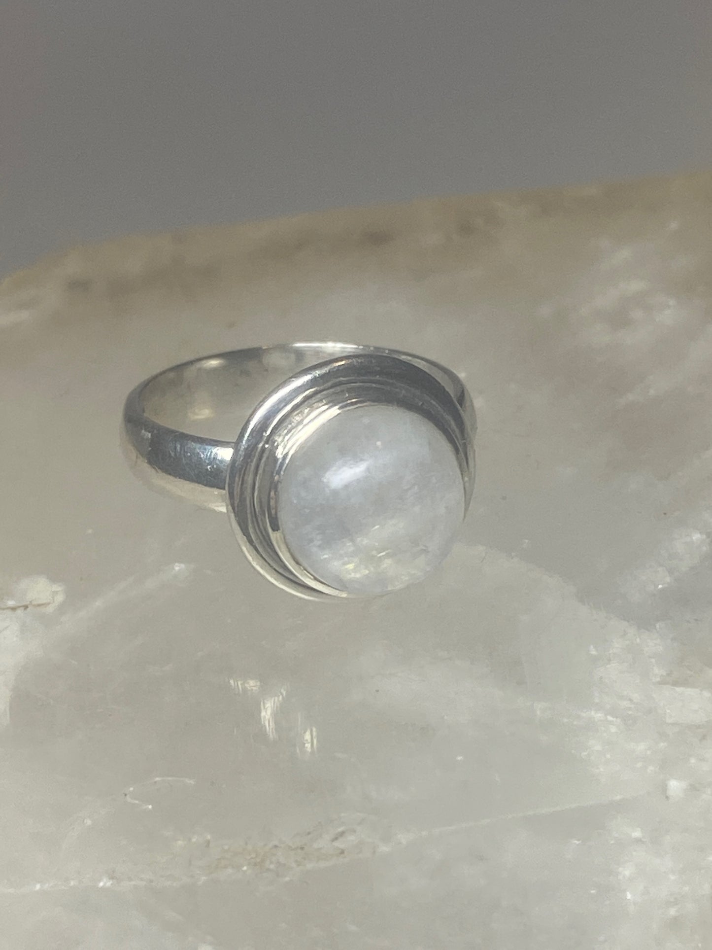 Moonstone ring pinky sterling silver women girls