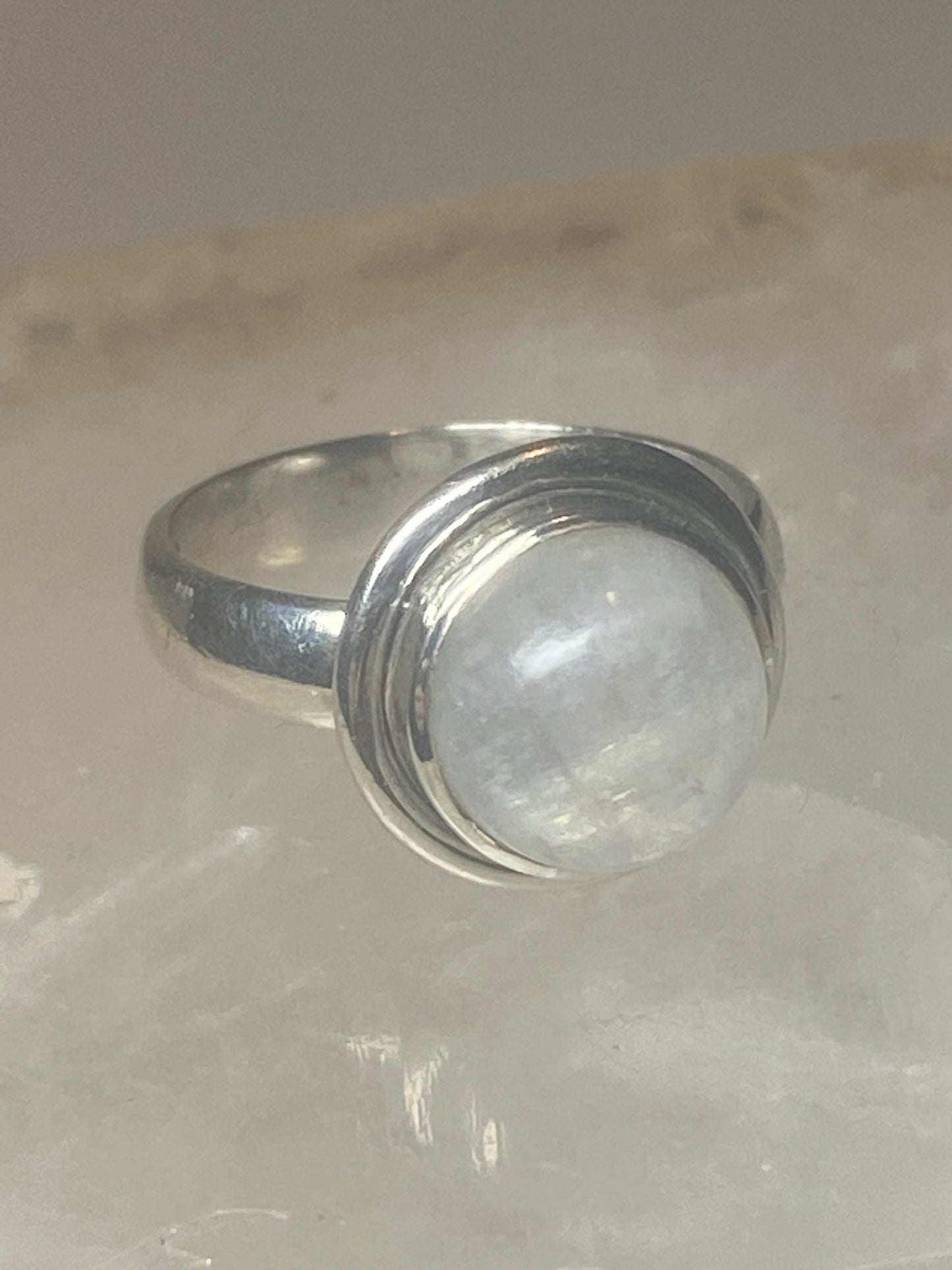 Moonstone ring pinky sterling silver women girls