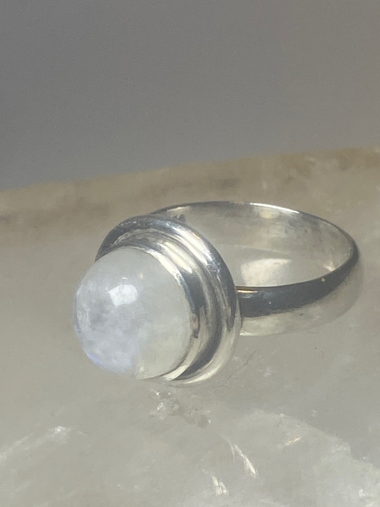 Moonstone ring pinky sterling silver women girls