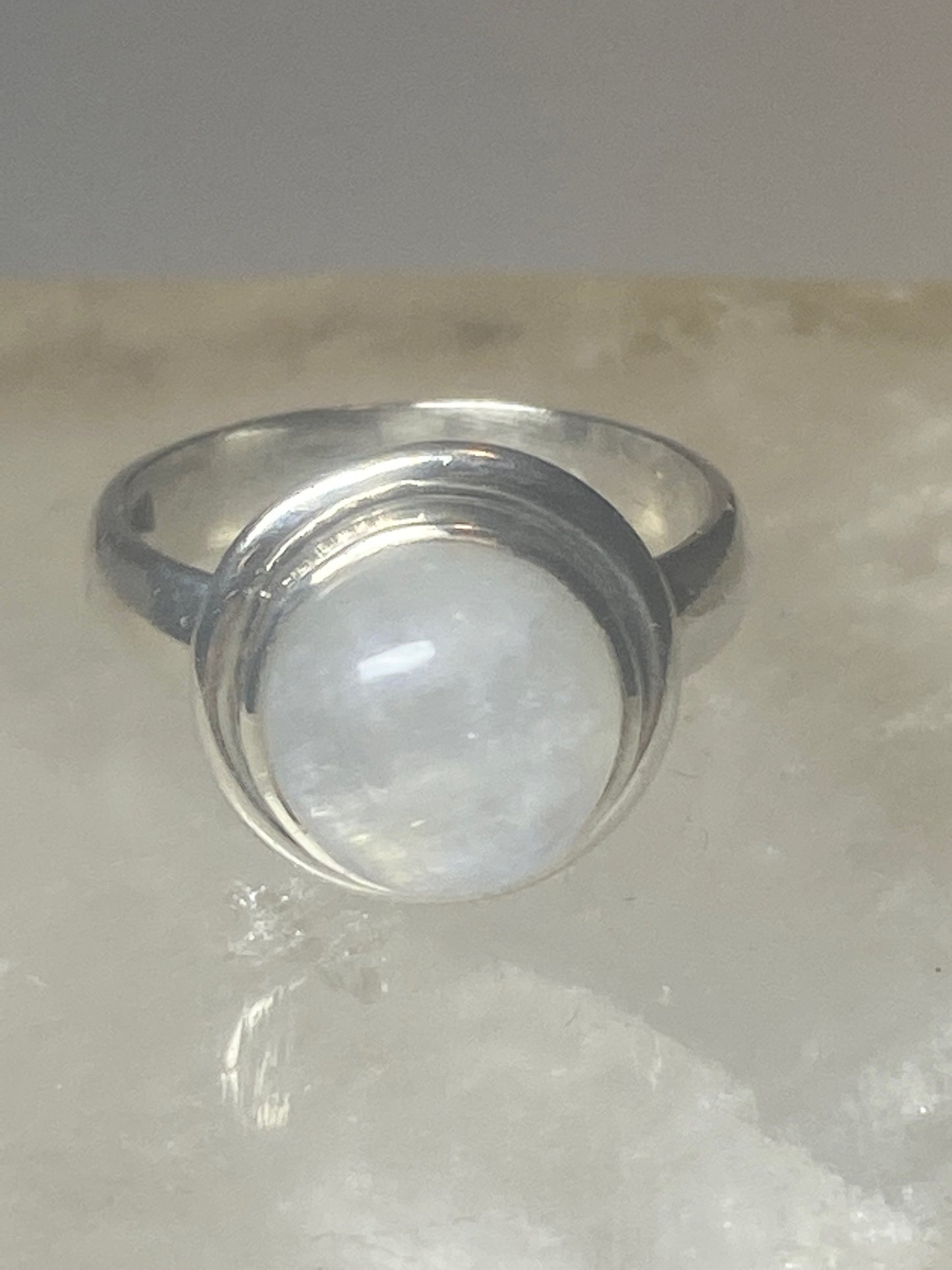 Moonstone ring pinky sterling silver women girls