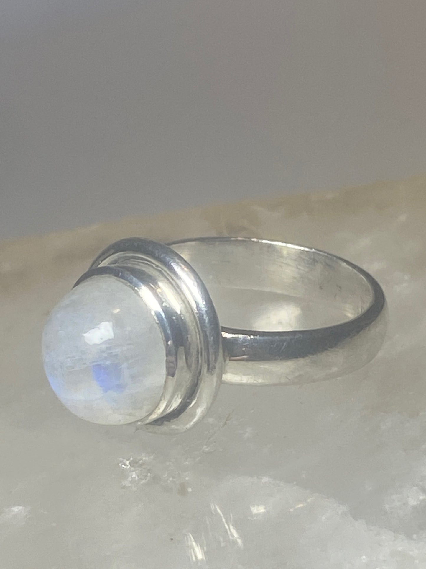 Moonstone ring pinky sterling silver women girls