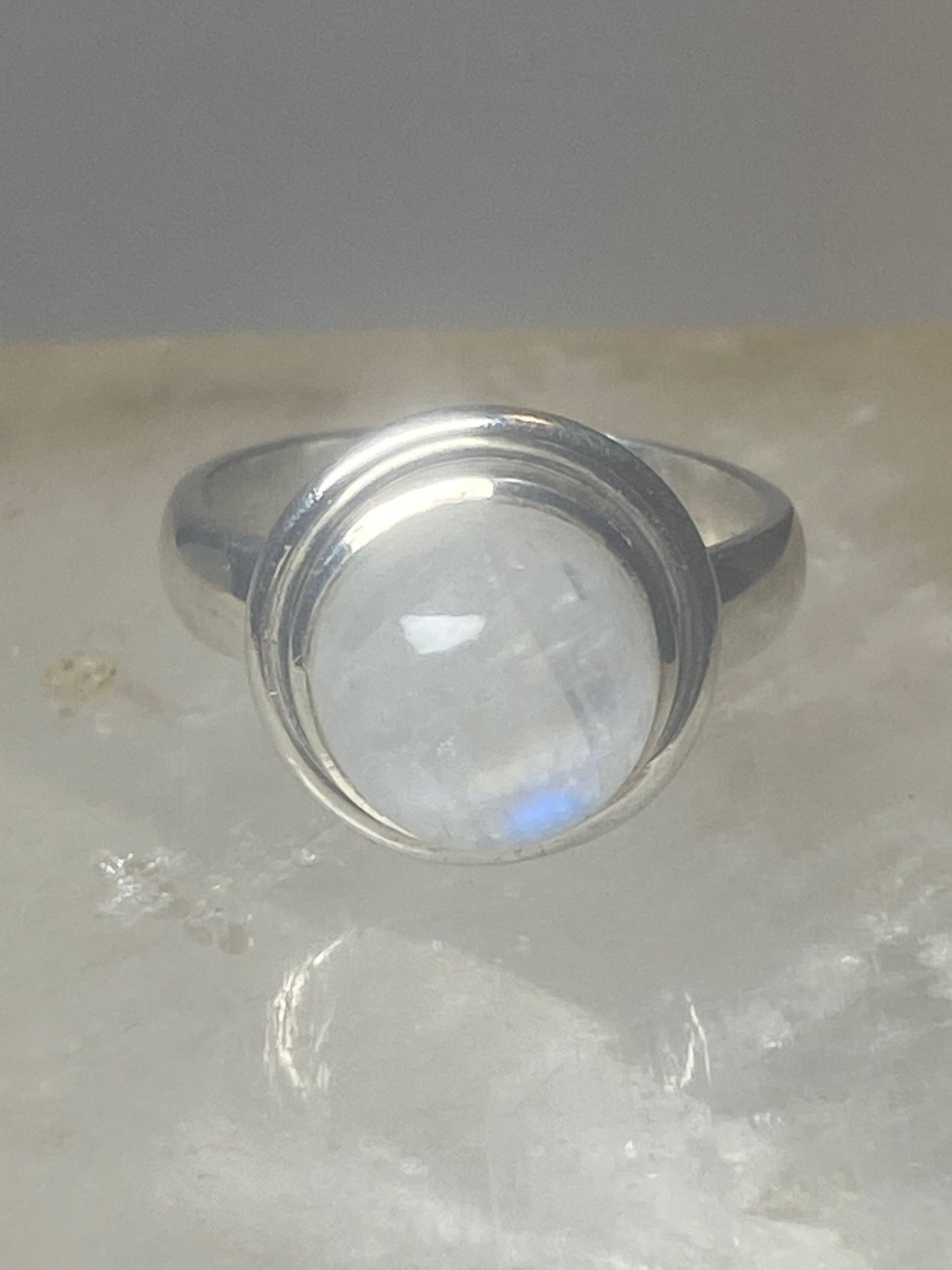 Moonstone ring pinky sterling silver women girls