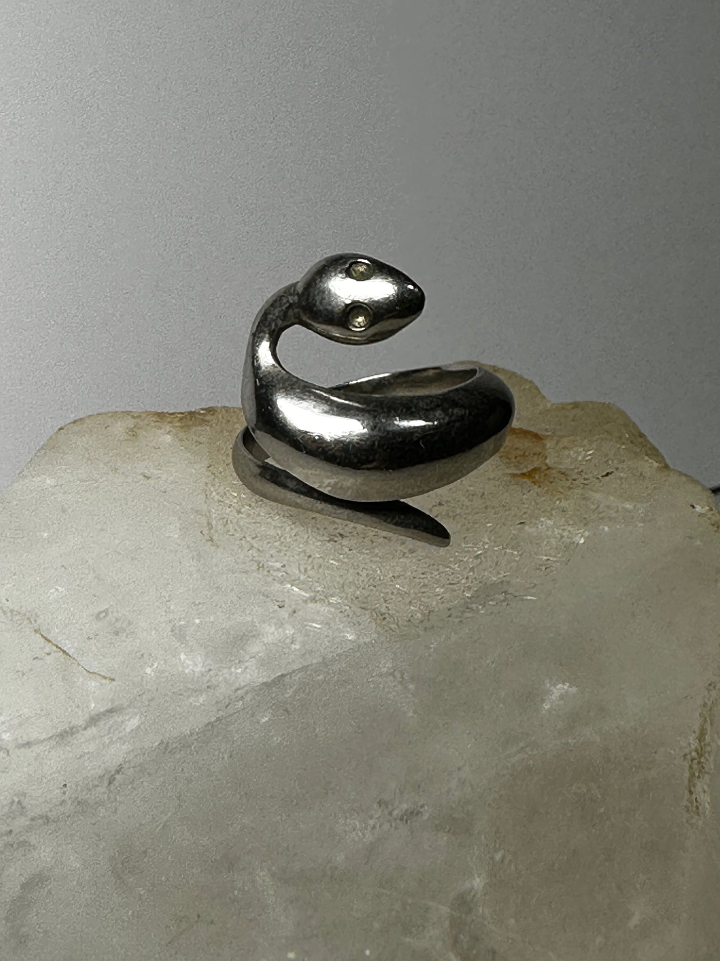 Snake ring adjustable band size 6 women girls