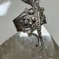 Lizard ring  reptile band marcasite size 10.75  sterling silver women