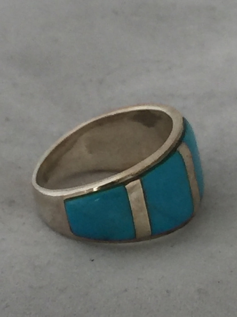 Vintage Southwestern Sterling silver outlets Turquoise Ring size 6.5