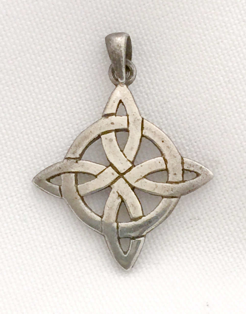 Celtic Knot Pendant Charm Sterling Silver Vintage