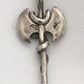 Sterling Silver Vintage Pendant Double Sided Sword with Snake