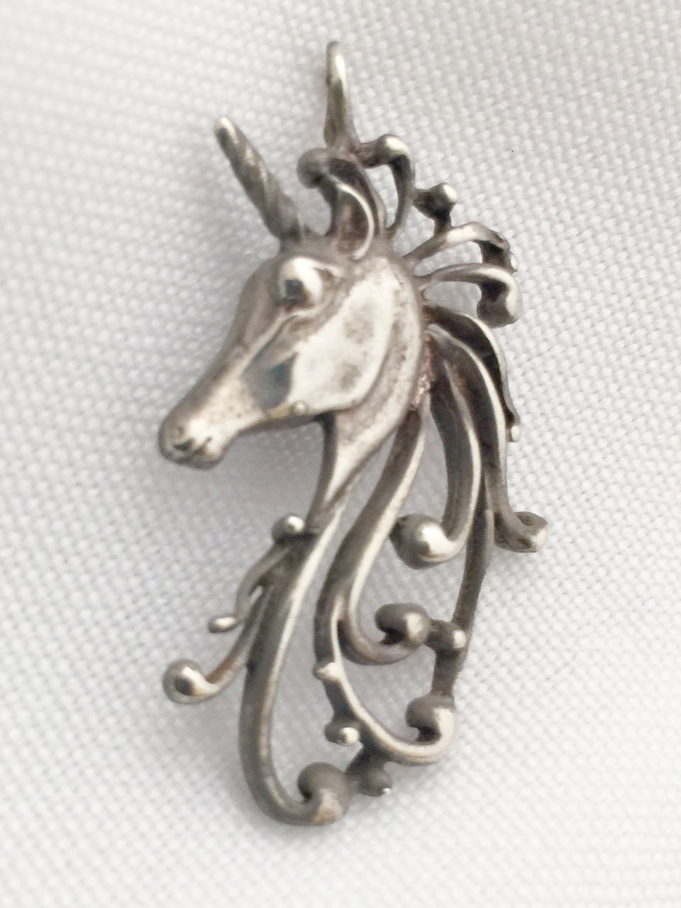 Sterling Silver Vintage Unicorn Pendant
