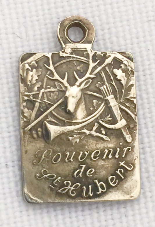 Vintage Sterling Silver Souvenir of Saint Hubert of the Hunter