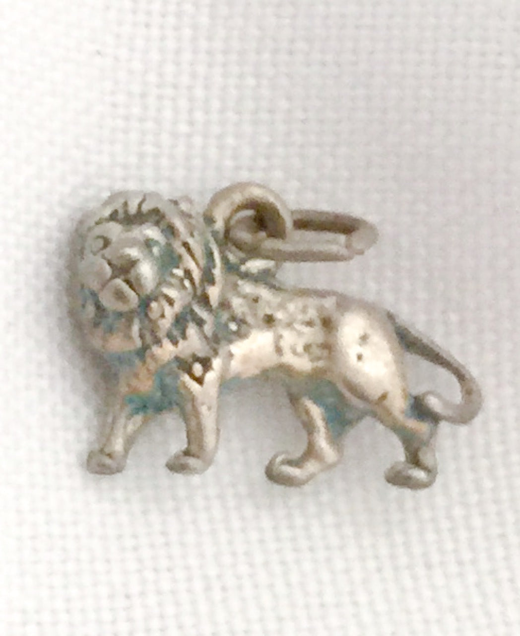 Vintage Sterling Silver Lion Charm
