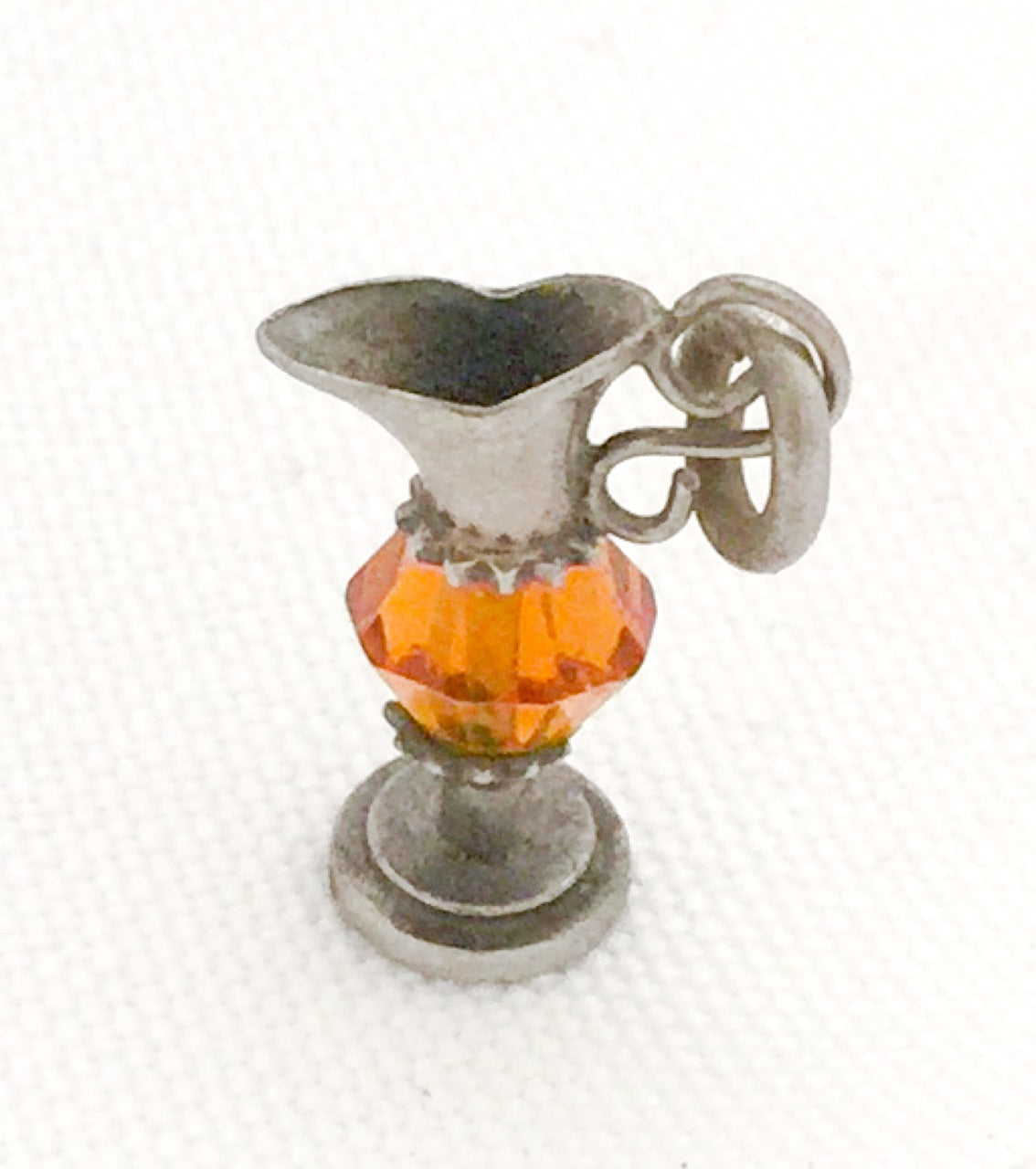 Lamp Lantern Oil Charm  Sterling Silver Vintage