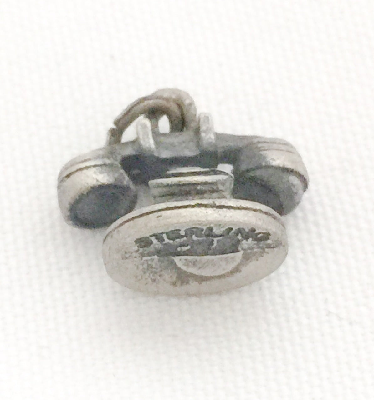 Telephone Charm Rotary Sterling Silver Vintage