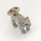 Cougar Charm Mountain Lion Vintage Sterling Silver