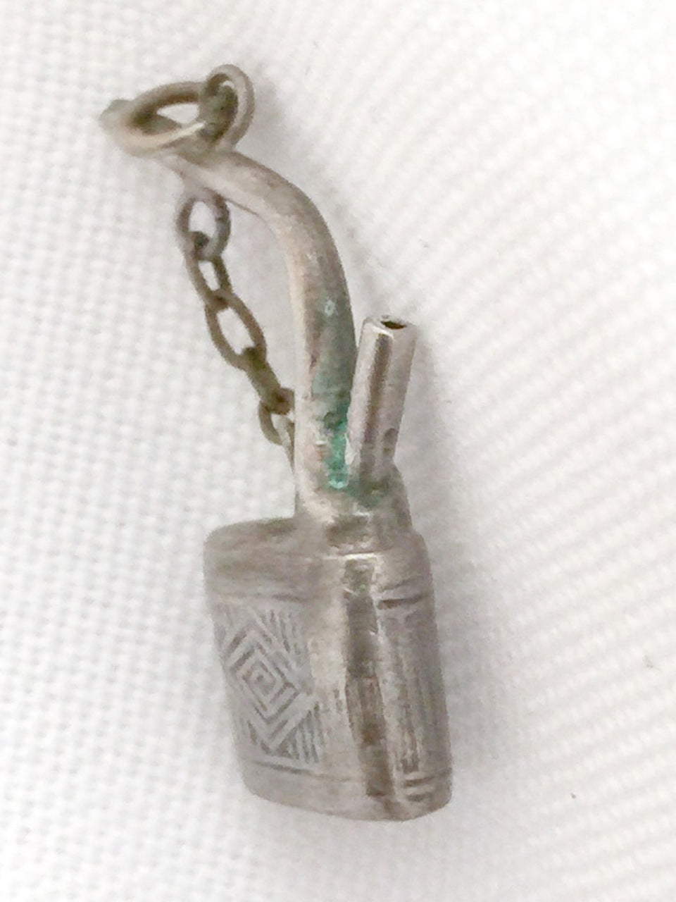 Oil Can Charm Sterling Silver Vintage