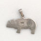 Rhinoceros Charm Sterling Silver Vintage