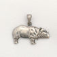 Rhinoceros Charm Sterling Silver Vintage