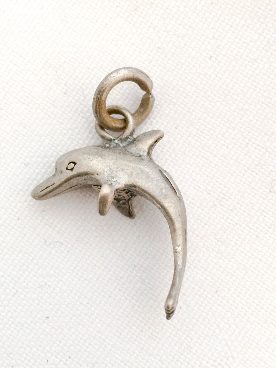 Sterling Silver Vintage Dolphin Charm