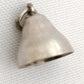 Bell Charm Sterling Silver Vintage Wide Cone Shape