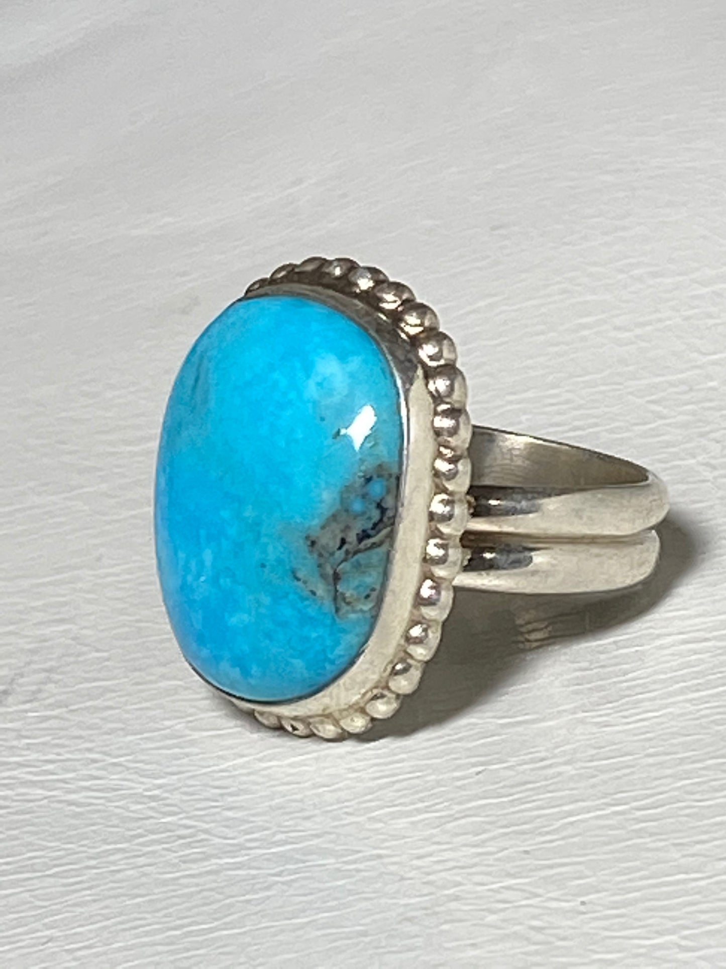 Turquoise ring pinky sterling silver women girls