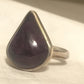 Vintage Sterling Silver Purple Spiny Oyster Teardrop Ring   Size   8    7.8g