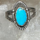 Turquoise ring size 7.50 Navajo  stamped arrows southwest  sterling silver women
