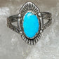 Turquoise ring size 7.50 Navajo  stamped arrows southwest  sterling silver women