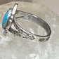 Turquoise ring size 7.50 Navajo  stamped arrows southwest  sterling silver women