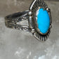 Turquoise ring size 7.50 Navajo  stamped arrows southwest  sterling silver women