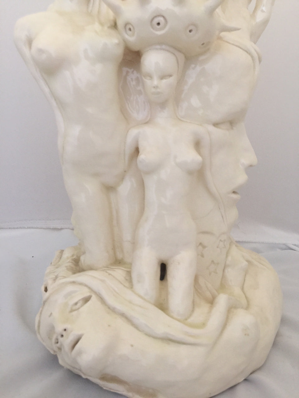 Porcelain Figurative Sculpture "Growing"