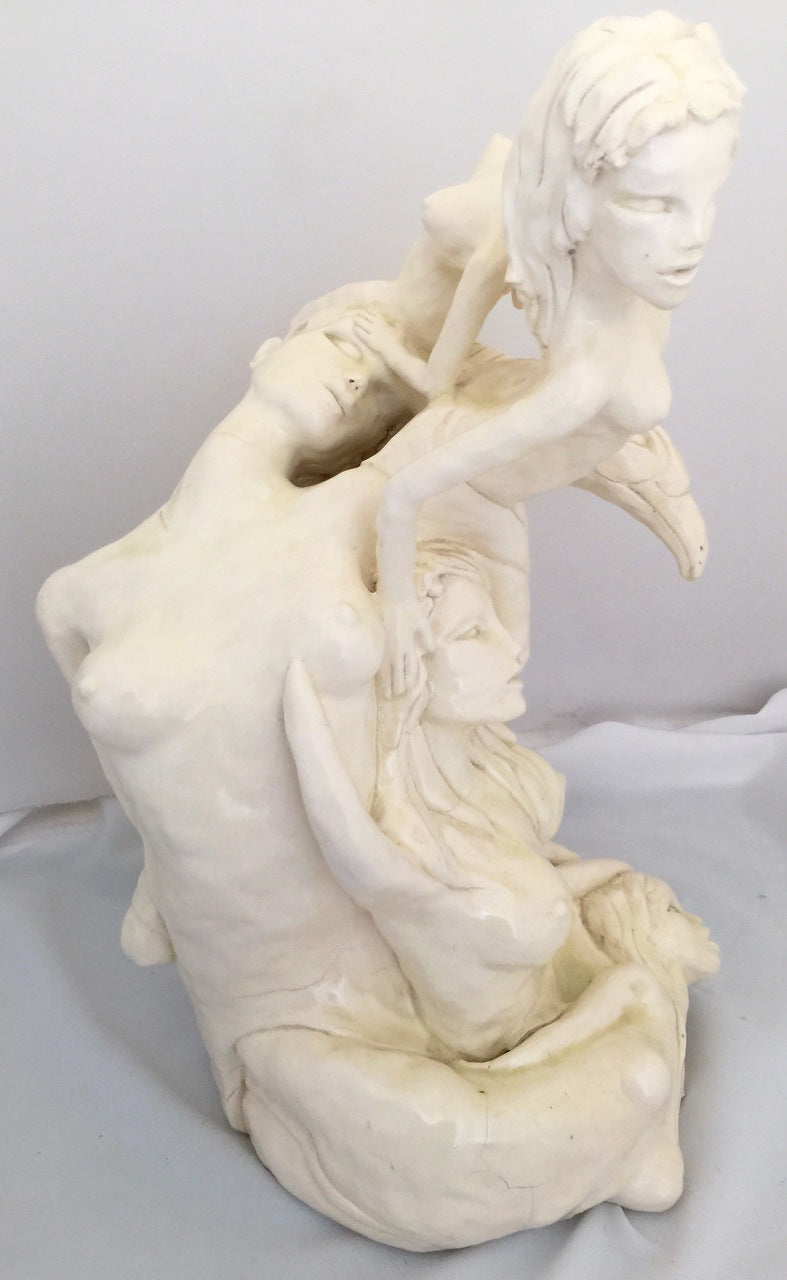 Porcelain Figurative Sculpture "Evolving"