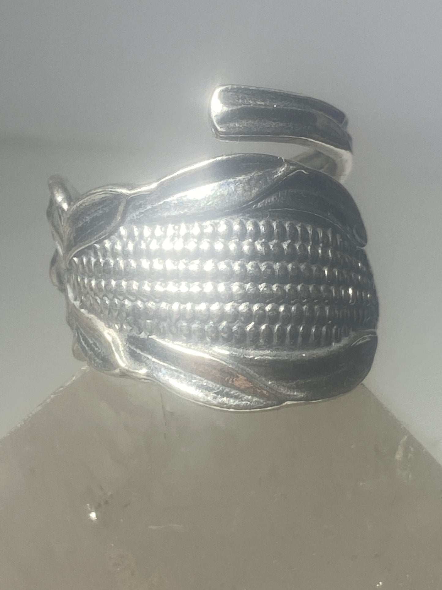 Corn spoon ring southwest  band ring sterling silver women girl
