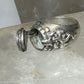 Poison ring Breathe Deeply without Fear inner band  WW11 size 7.75  sterling silver women men