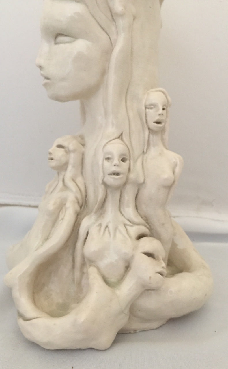 Porcelain Figurative Sculpture "Faces"