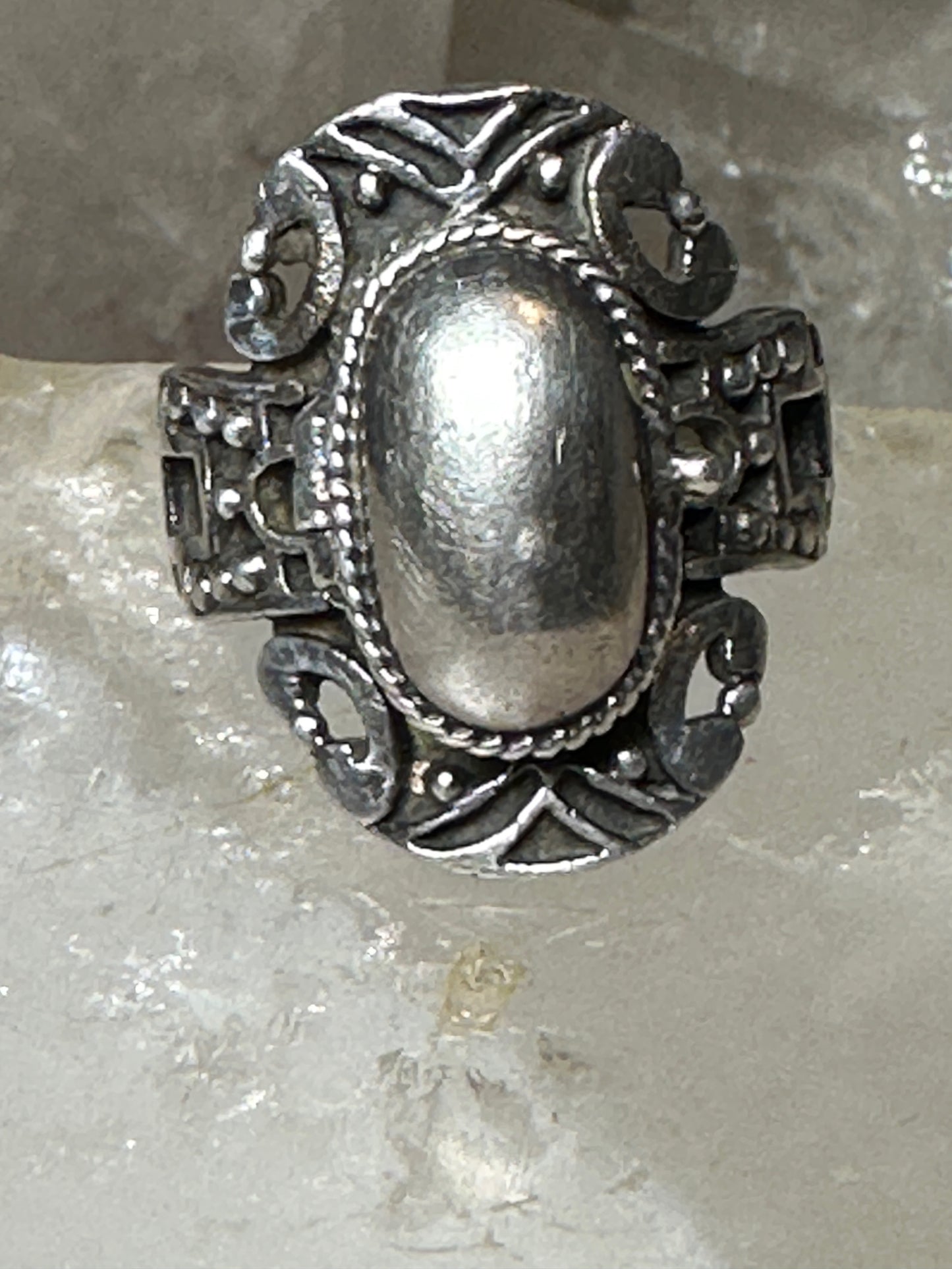 Poison ring size 7.25 silver locket  sterling silver women
