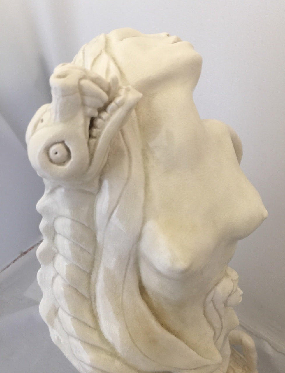 Porcelain Figurative Sculpture "Masks"
