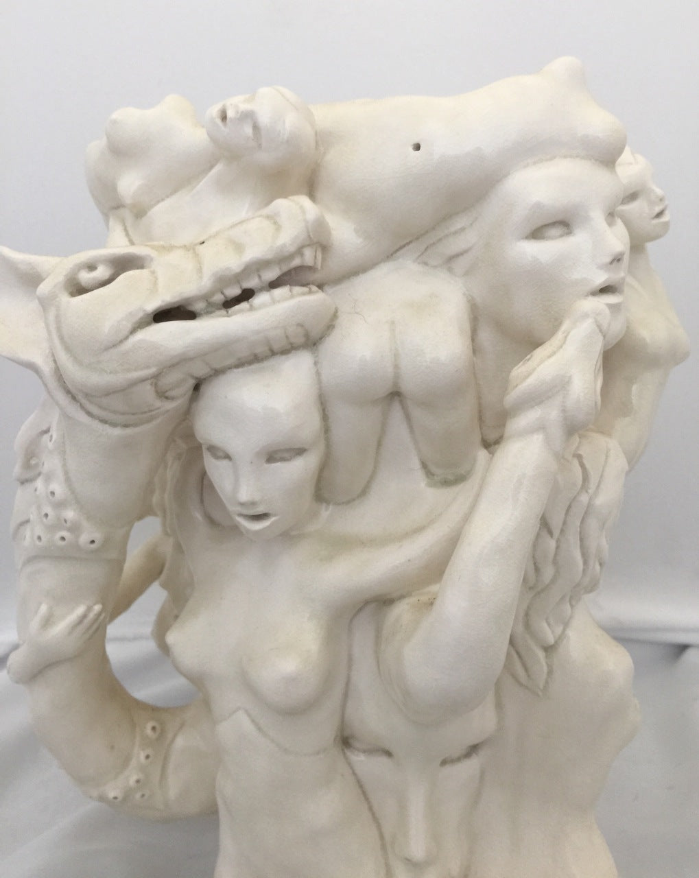 Porcelain Figurative Sculpture "Merged"