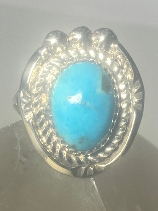 Turquoise ring southwest sterling silver women girls