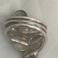 Vintage Sterling Silver Ring Band Bubbles  Size 6    8.8g